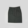 Dark green skirt on a light gray background