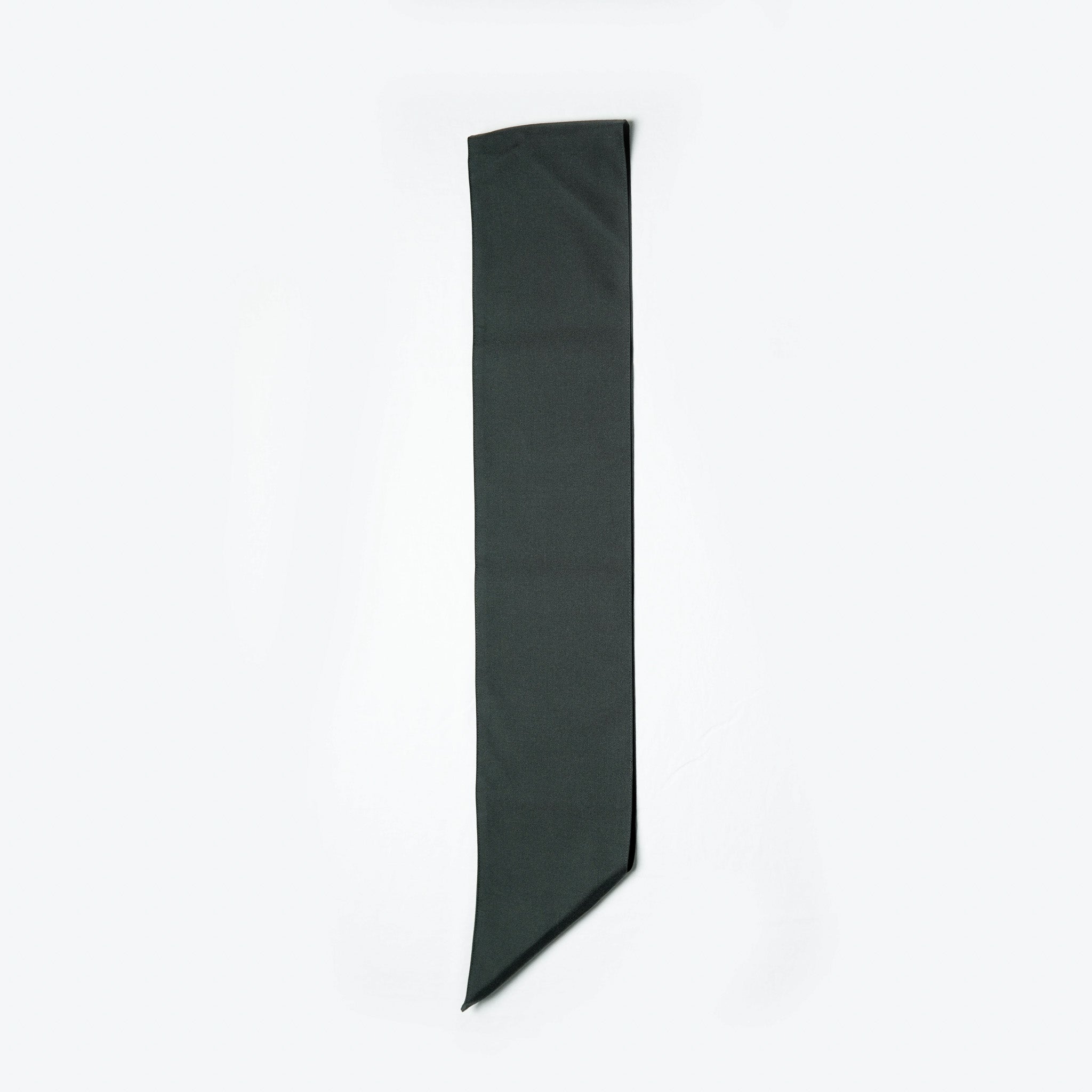 Black rectangular sash on a white background