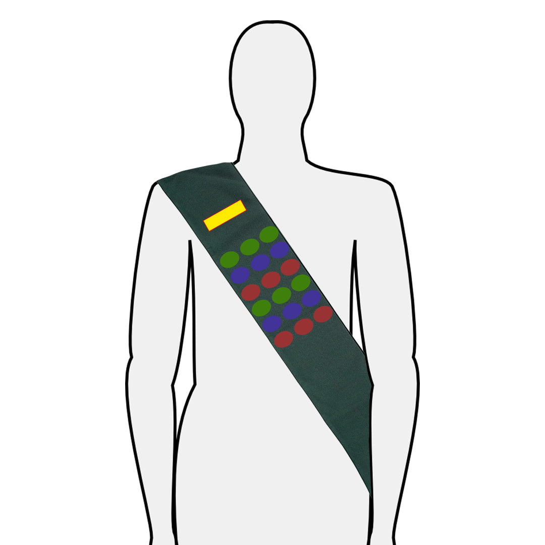 Dark Green Club Insignia Sash