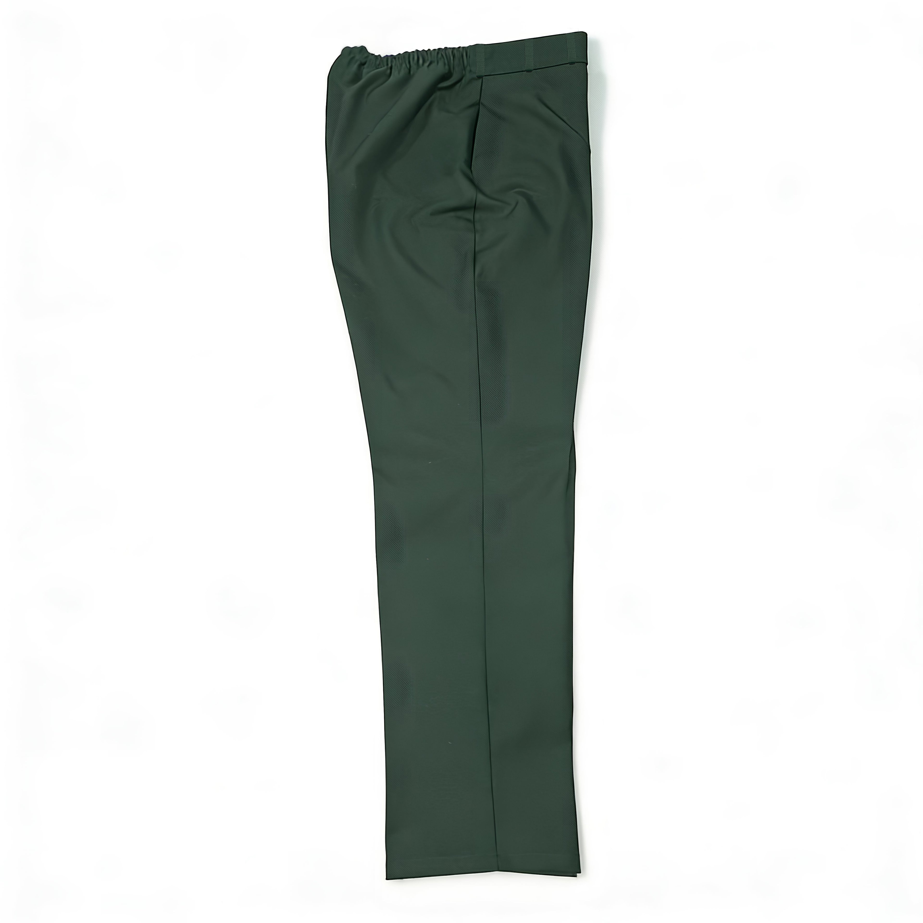 Green pants on a white background